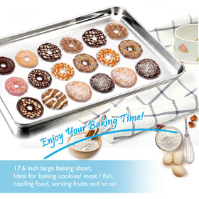 TeamFar baking sheet is dishwasher safe for easy cleaning