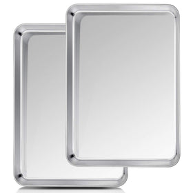TeamFar baking sheet half-size two-piece set ideal for family batches