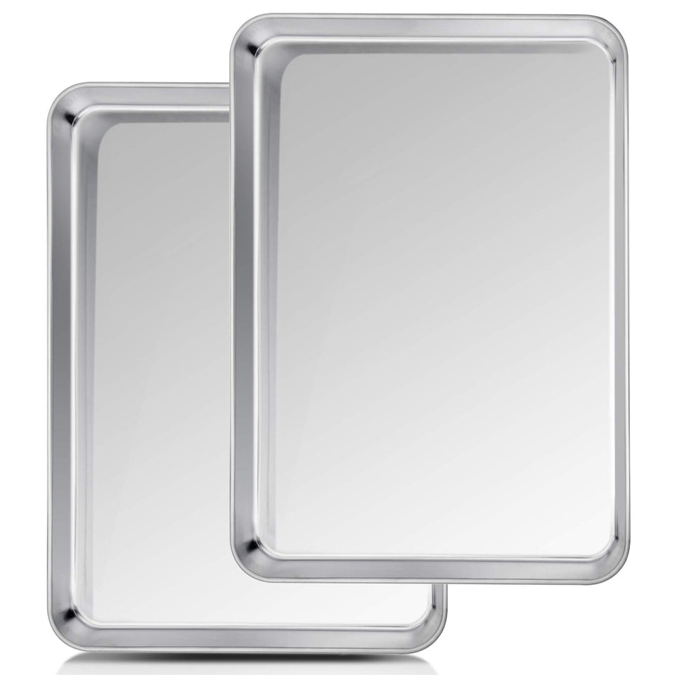 TeamFar baking sheet half-size two-piece set ideal for family batches