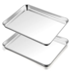 TeamFar baking sheet large rectangle top view showcasing ample cooking space