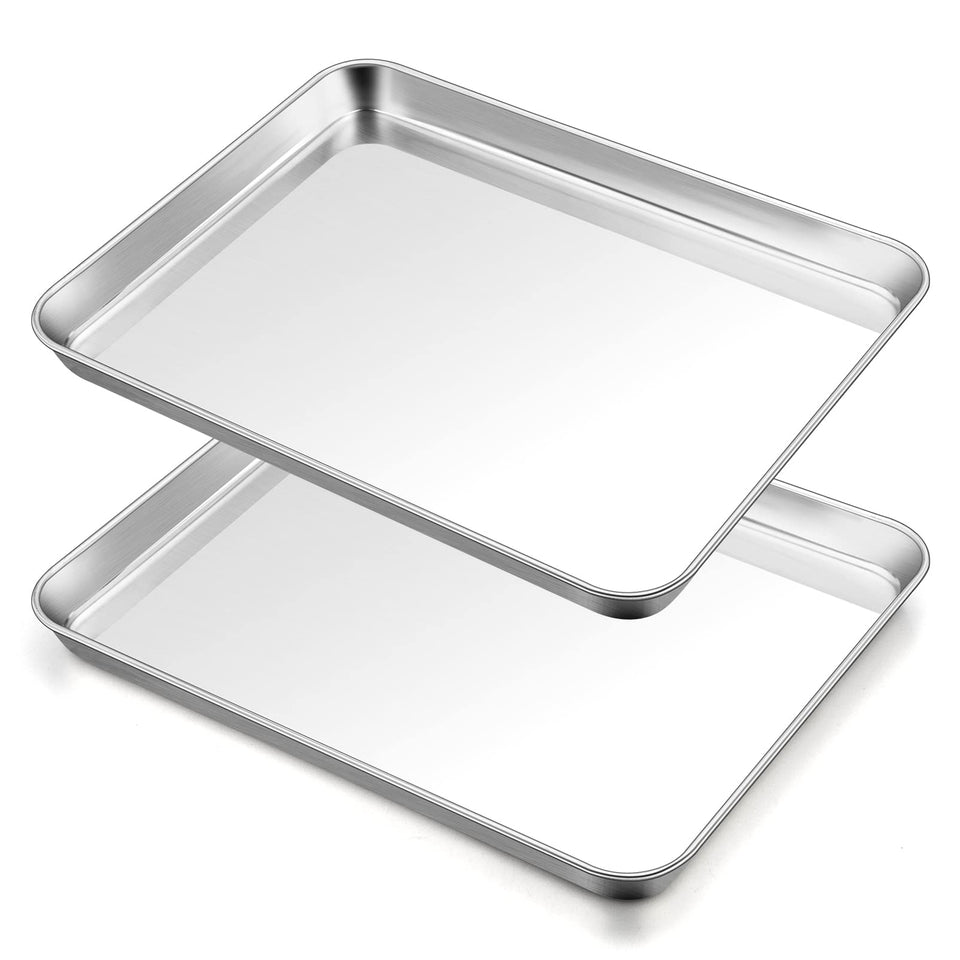 TeamFar baking sheet large rectangle top view showcasing ample cooking space