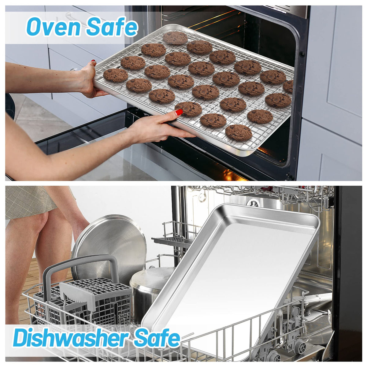 TeamFar mirror-finish surface enables easy food release