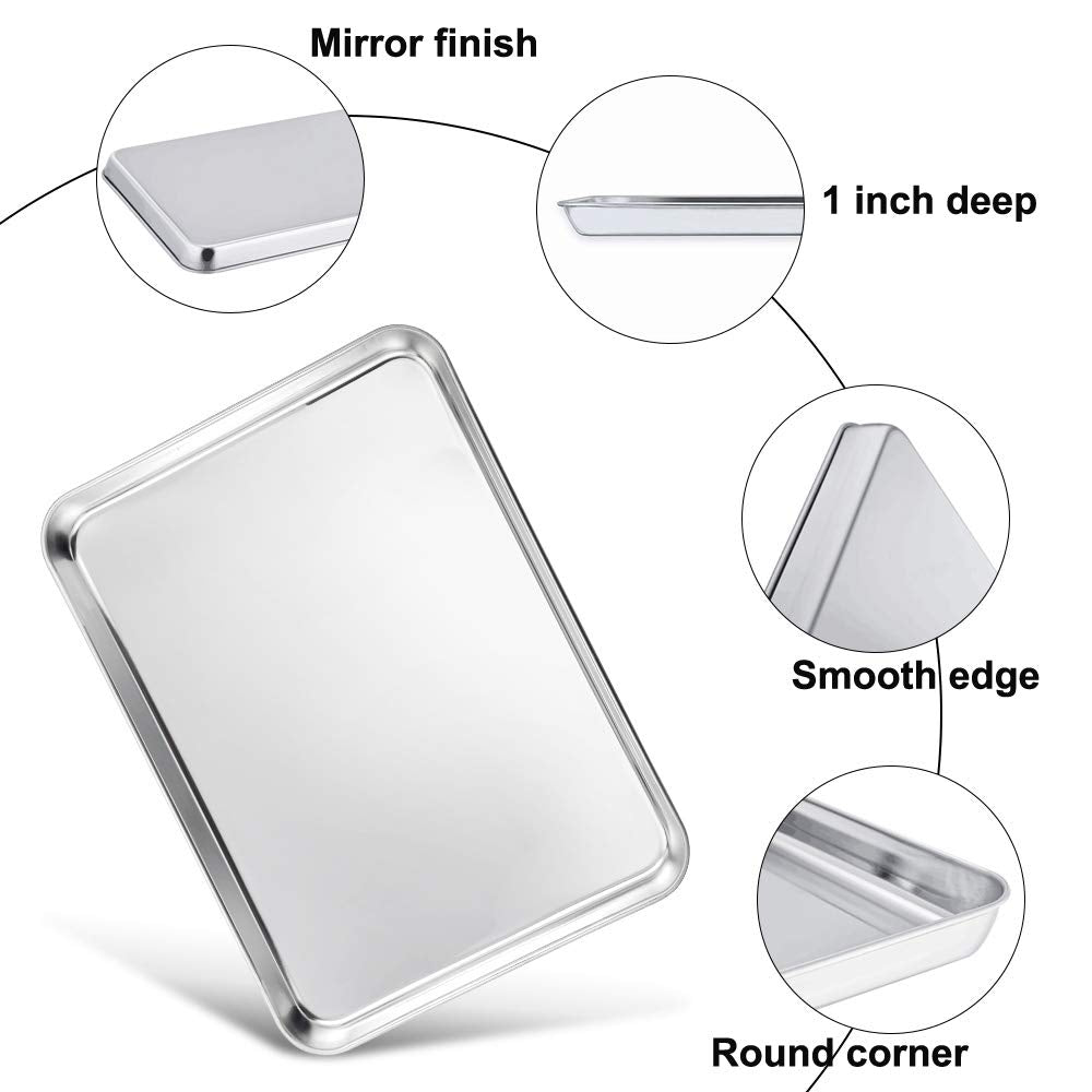 TeamFar baking sheet multi size layout suitable for different recipes