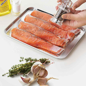 TeamFar baking sheet made with nontoxic stainless steel for safe cooking