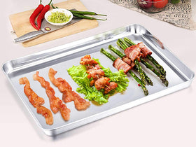 TeamFar baking sheet set non toxic steel for healthy cooking free of aluminum.