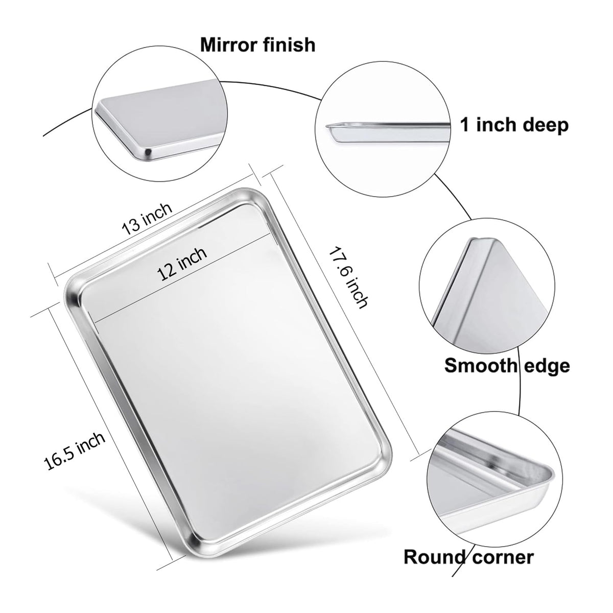 TeamFar stainless steel 18-0 construction supports non-toxic food safety