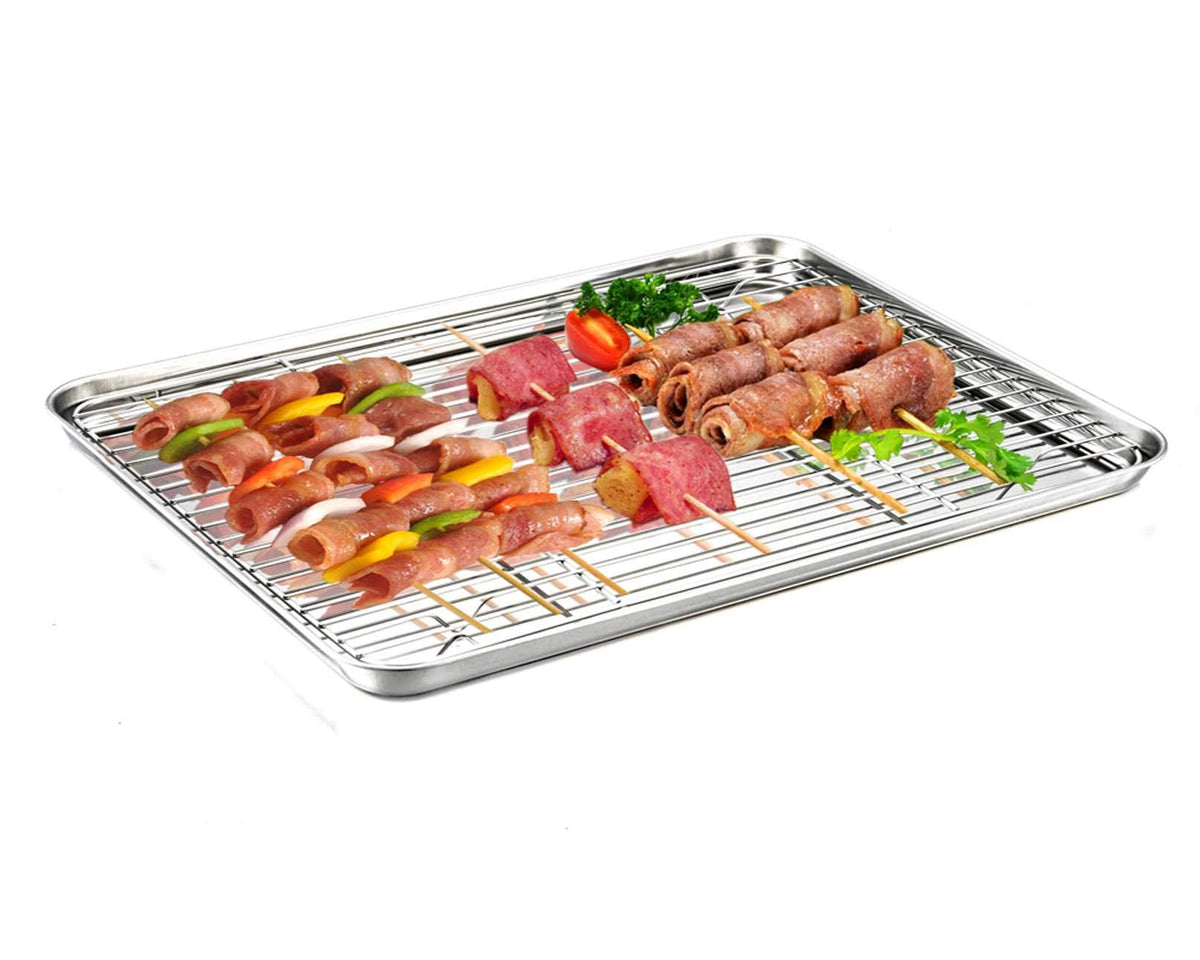 TeamFar baking tray 16x12 ready for versatile daily baking tasks.