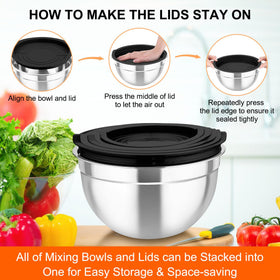 TeamFar black lids add style while sealing leftovers.