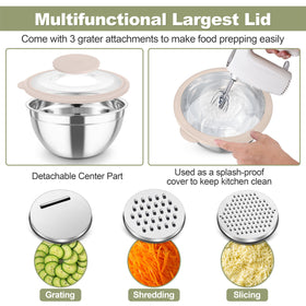 TeamFar nesting bowls save cabinet space and simplify storage.