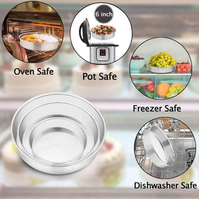 TeamFar 11-inch round cake pan demonstrates versatile size for larger layered cakes