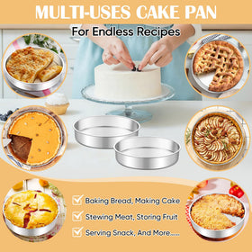 TeamFar dishwasher-safe cake pan simplifies cleanup after cooking