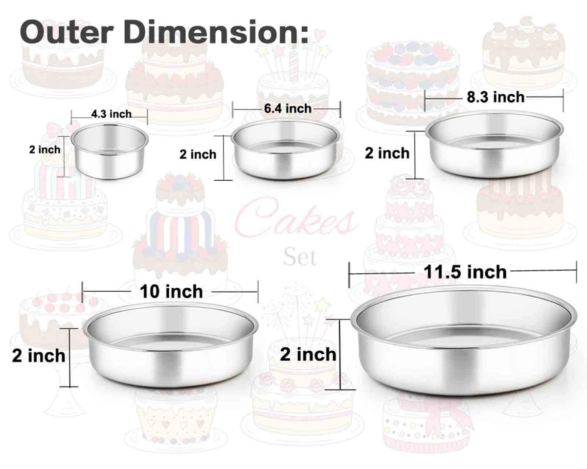 TeamFar five-pan set image shows complete baking collection for diverse recipes