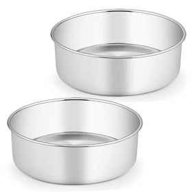 TeamFar 8.5-inch round cake pan exterior for tall layer cakes
