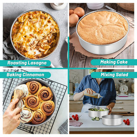 TeamFar mirror-finish cake pan interior for easy release