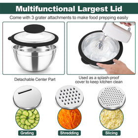 TeamFar detachable center lid enables whisking without lid removal.
