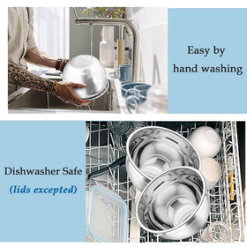 Detach lid feature allows egg whisking without spills in TeamFar bowls.