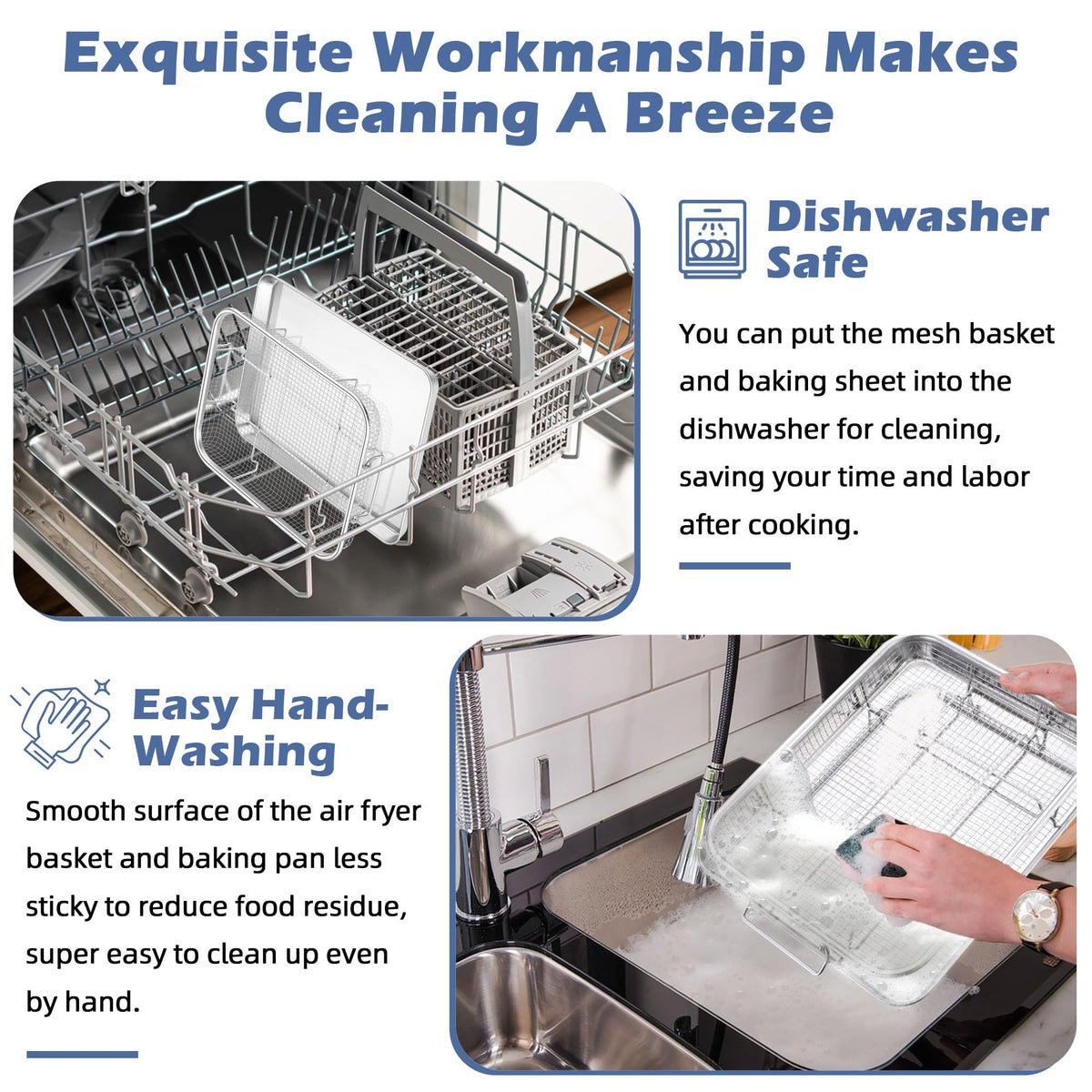 TeamFar dishwasher-safe accessories offer convenient cleanup.