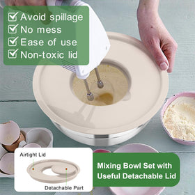 TeamFar bowls with dishwasher-safe interiors for effortless cleanup