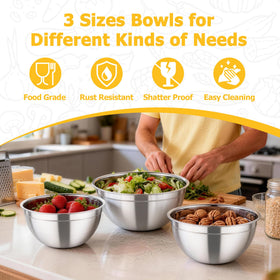 TeamFar dishwasher-safe bowls simplify cleanup after cooking