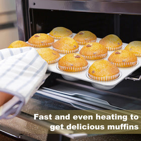 TeamFar muffin pan is dishwasher safe for quick cleaning