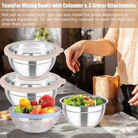 TeamFar dishwasher-safe bowls simplify cleanup after cooking tasks