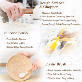 TeamFar dough scraper for clean cuts and smooth transfers.