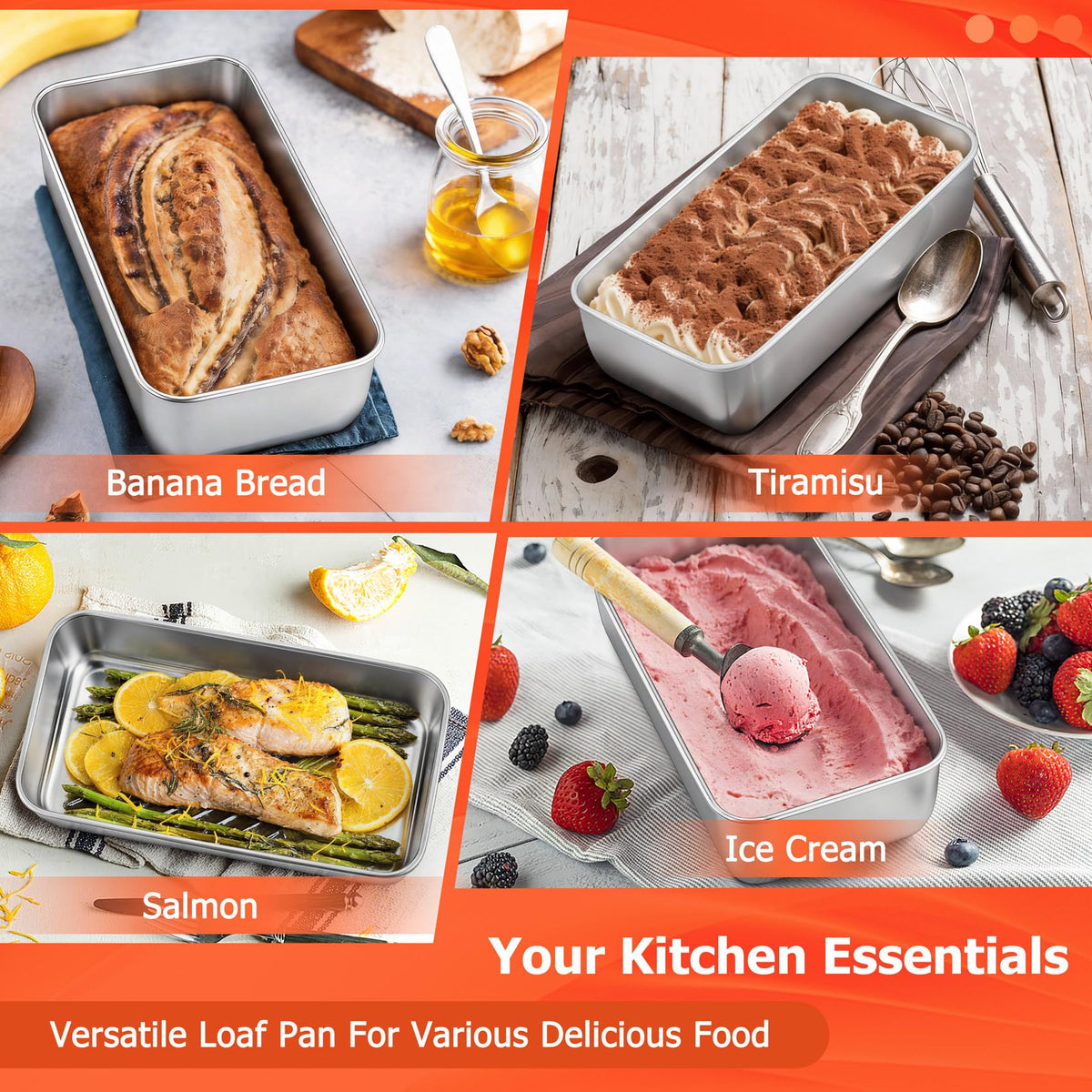 TeamFar loaf-pan baking bread or meatloaf highlights versatile home baking possibilities