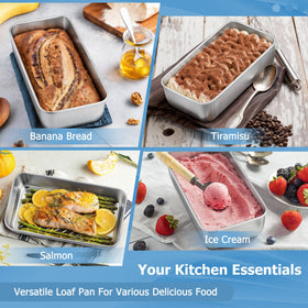 TeamFar loaf pan is oven and dishwasher safe for easy cleanup.