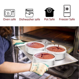 TeamFar mirror-finish cake pan adds a shiny presentation to every bake