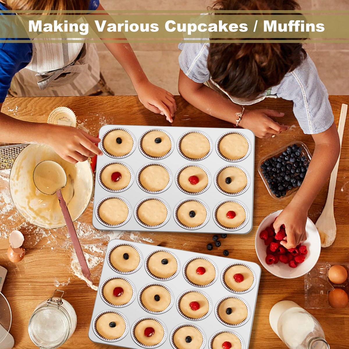 TeamFar muffin pan storage design keeps your kitchen organized.