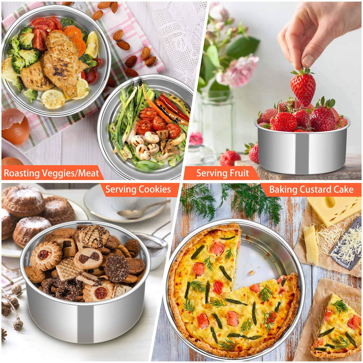 TeamFar multi-use pan in oven or air fryer for versatile baking