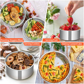 TeamFar multi-use pan in oven or air fryer for versatile baking