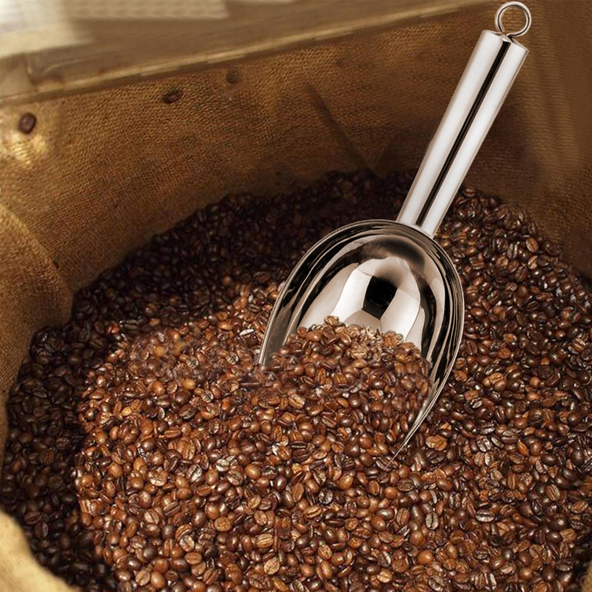 TeamFar 12oz scoop handles ice, candies, beans, and more with ease.