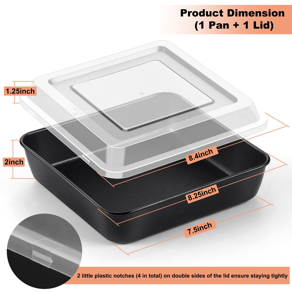 TeamFar nonstick coating close-up highlights easy food release and quick cleanup.