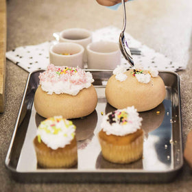 TeamFar ovenware pan compatible with most toaster ovens for versatile kitchen use.