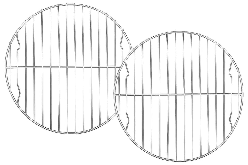 TeamFar round cooling rack 2-pack with durable, rust-free build for cooling and steaming tasks.