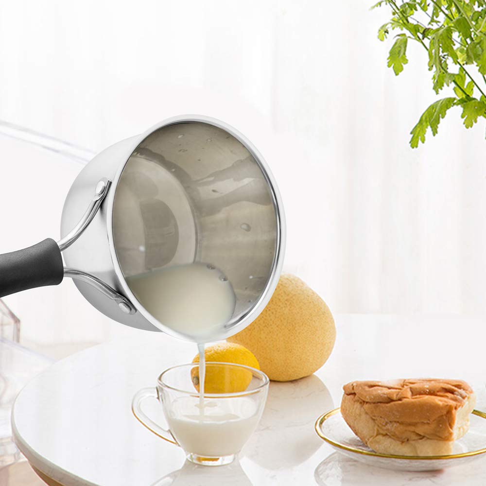 TeamFar saucepan exterior with brushed finish for rust resistance and durability