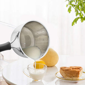 TeamFar saucepan exterior with brushed finish for rust resistance and durability