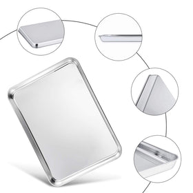 TeamFar baking pan with smooth roll edges for safe handling
