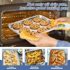 TeamFar smooth tray cleans easily after cooking.