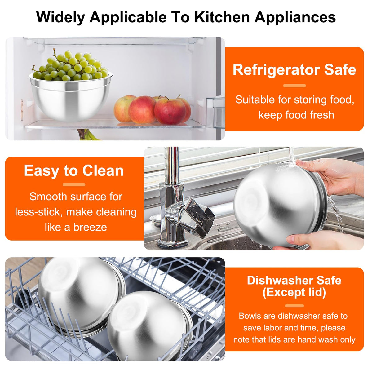 TeamFar stackable set saves cabinet space and stays organized.