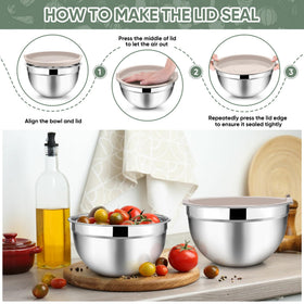 TeamFar stackable bowls save counter and cabinet space