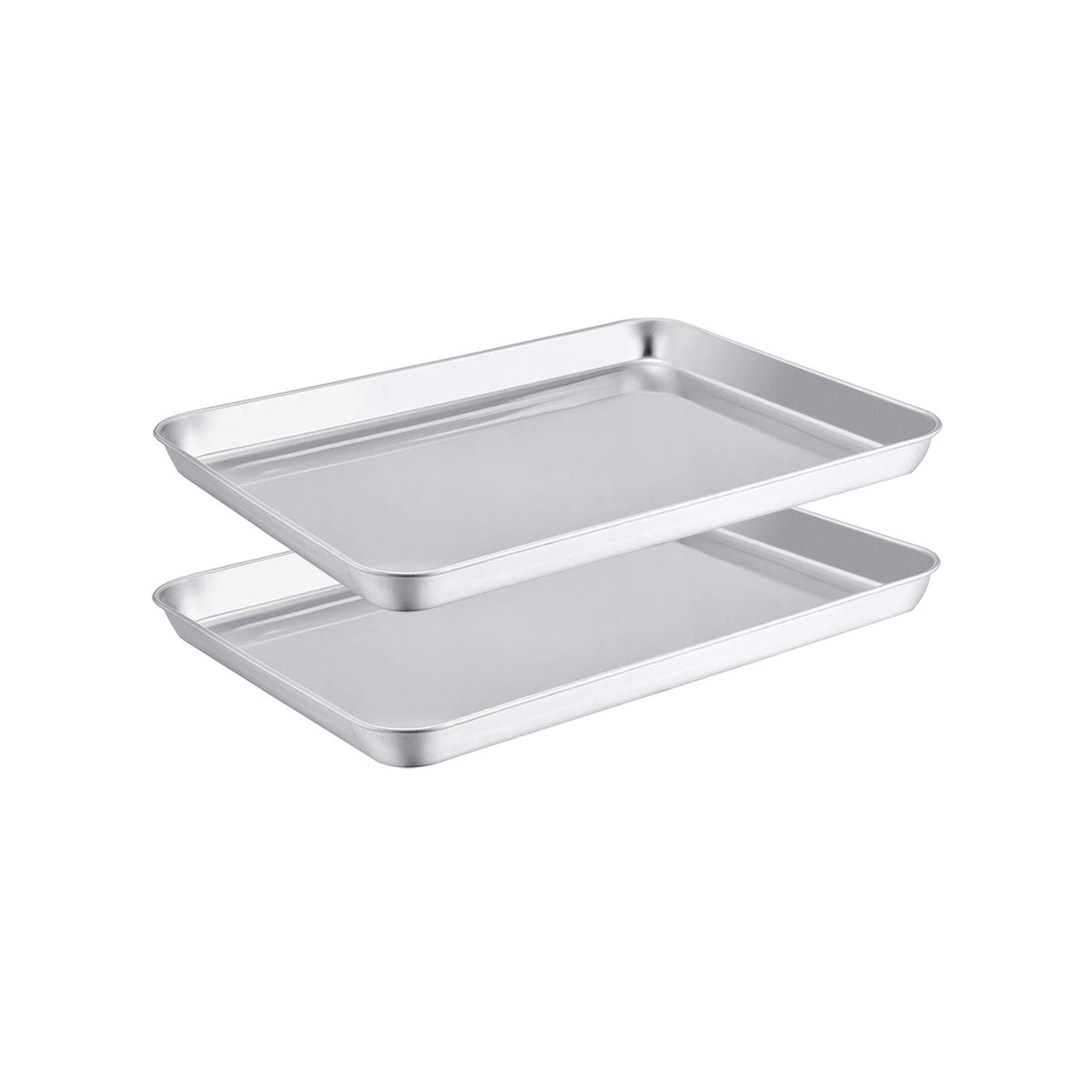 TeamFar mirror-finish toaster oven pan for non-stick browning and easy cleaning