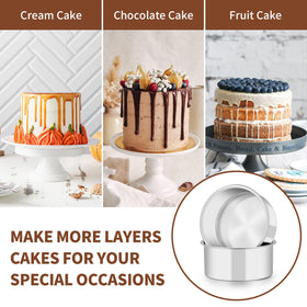 TeamFar versatile 5-inch pans ideal for mini cheesecakes, quiches, and small treats.