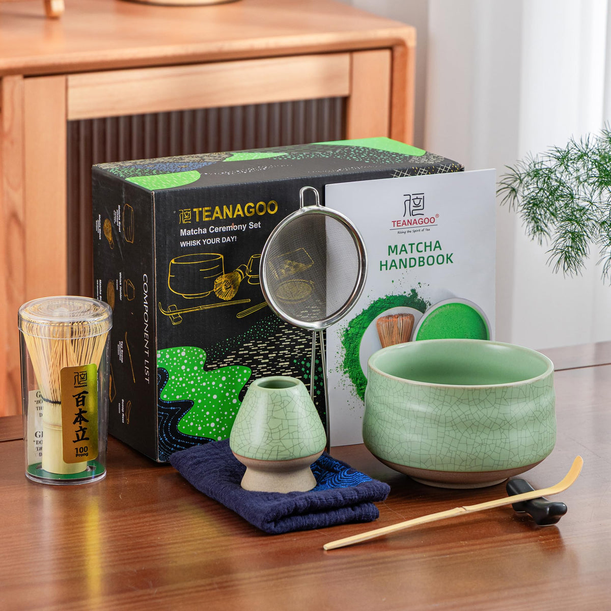 TEANAGOO matcha powder sifter for smooth tea texture