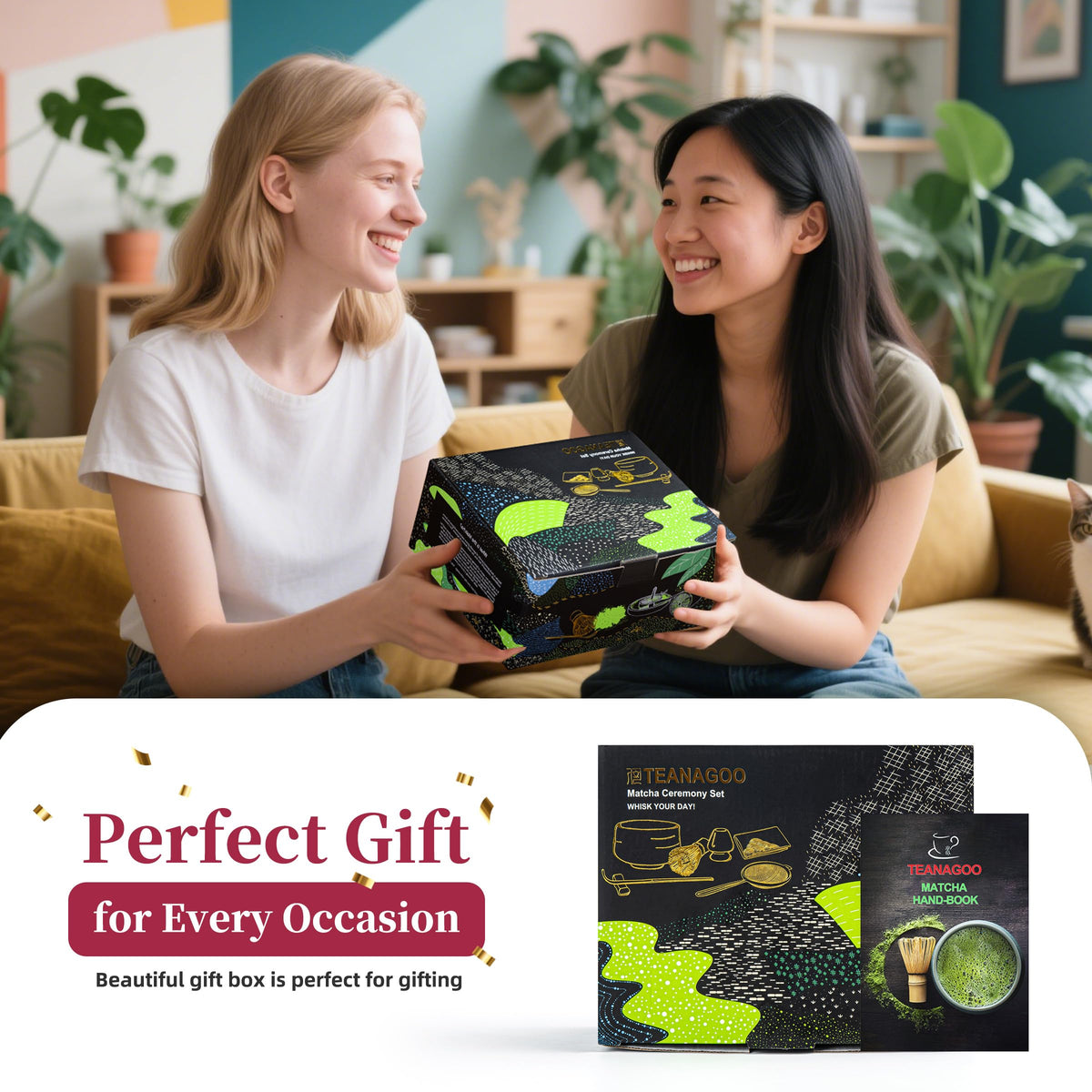 TEANAGOO matcha powder sifter for clump-free tea