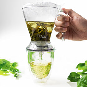 TEAZE Infuser demonstrates simple three-step brewing method.
