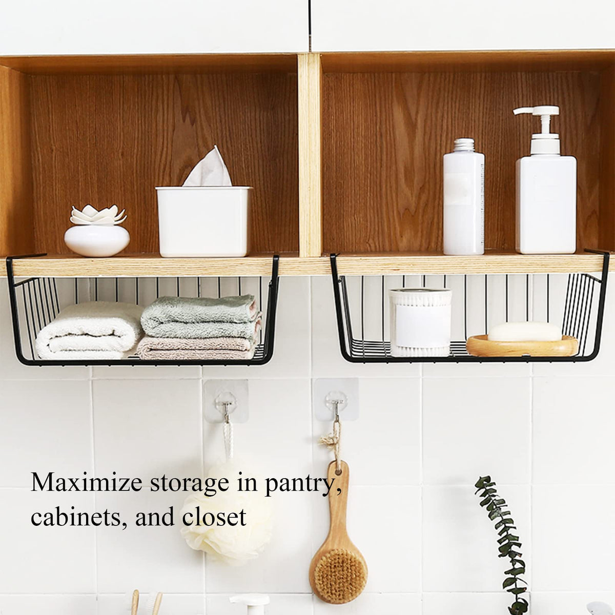 Tebery easy-install design slides on without tools for instant storage.