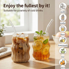 Tebery glasses perfect for cocktails, juice, tea, and cold beverages