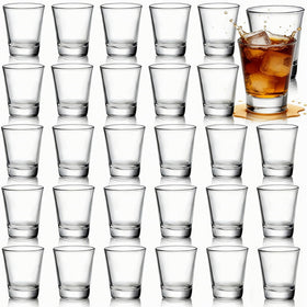 Tebery heavy-base shot glasses set for stable pouring at parties